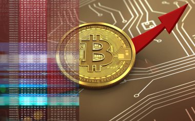  bitcoin arka plan üzerinde gösterimi