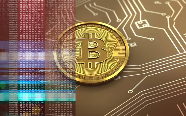  bitcoin arka plan üzerinde gösterimi