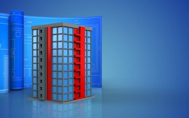 Rulo çizim ile bina