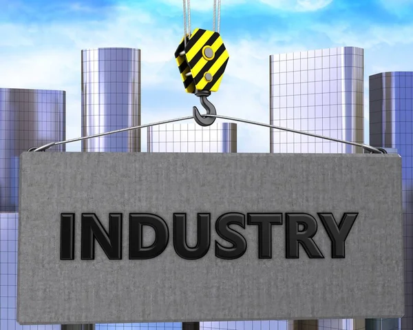 Illustratie van de sign industrie — Stockfoto