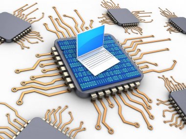  Bilgisayar çipleri çizimi 