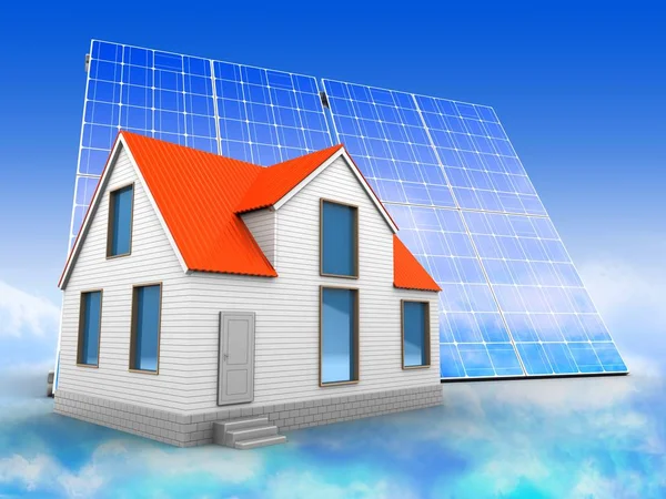 Illustration of solar panel — Stock Photo, Image