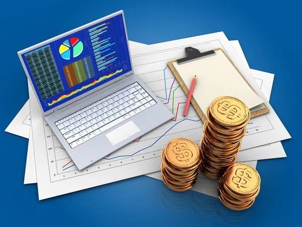 Illustration diyagram kağıtları