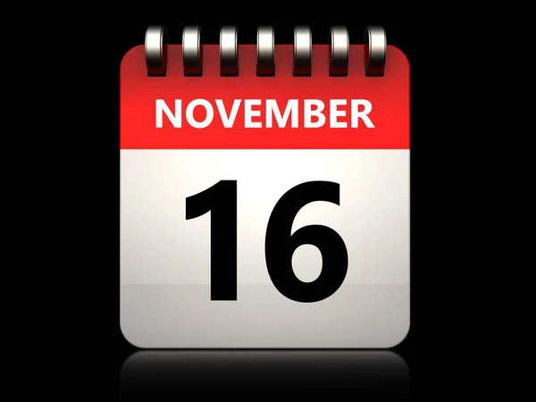 Ilustrace z listopadu kalendáře — Stock fotografie