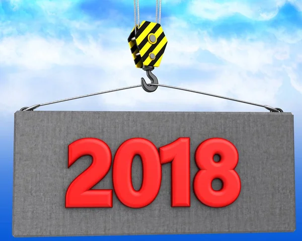  Kırmızı 2018 işareti Kancalı vinç