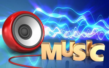 hoparlör arka plan üzerinde gösterimi