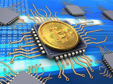 bitcoin arka plan üzerinde gösterimi 
