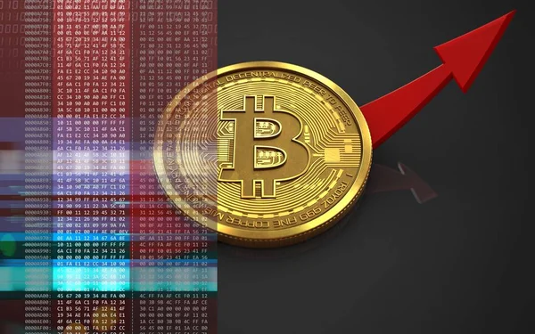 bitcoin arka plan üzerinde gösterimi 