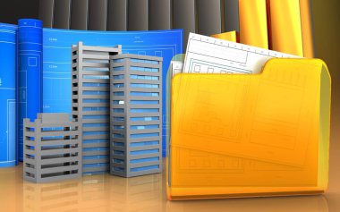 Şehir binalar inşaat