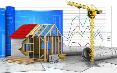 çerçeve ev çizim ile