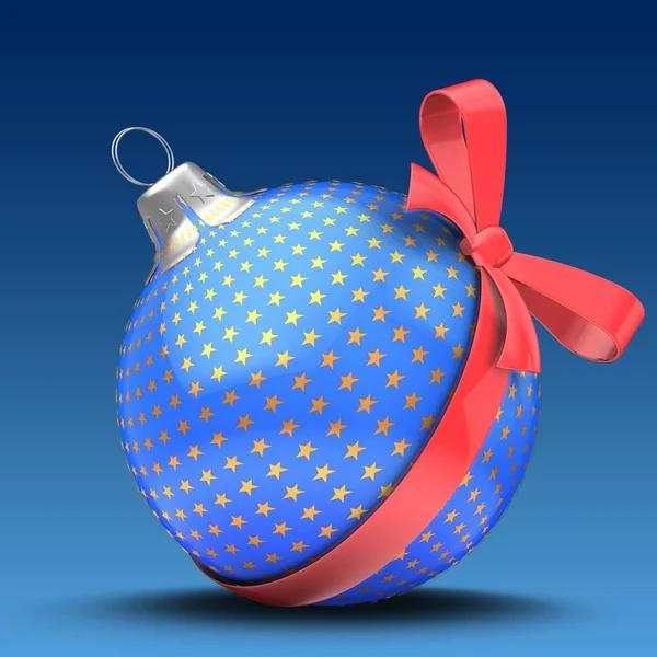 Christmas ball over background — Stock Photo, Image