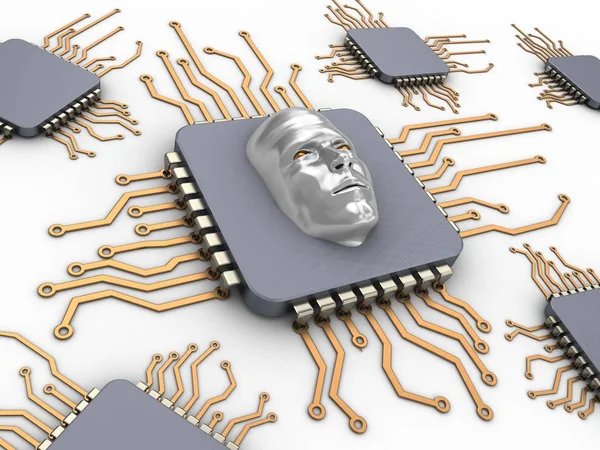 illustration of computer chips