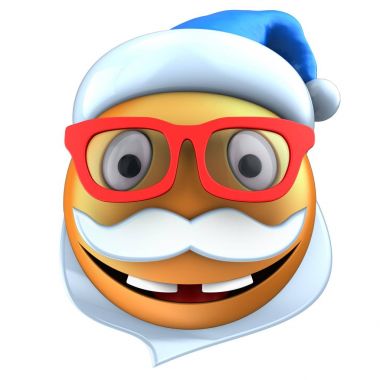 ifade gülümseme Noel şapka ile 
