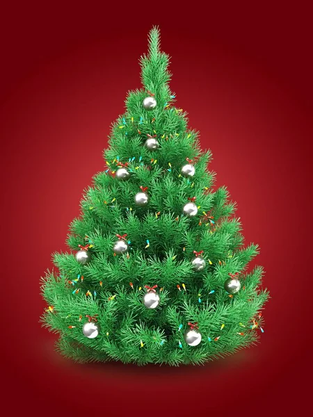 Ilustración del árbol de Navidad sobre —  Fotos de Stock