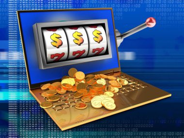 Altın bilgisayar çizimi 