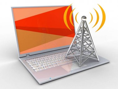  dizüstü bilgisayar arka plan üzerinde gösterimi