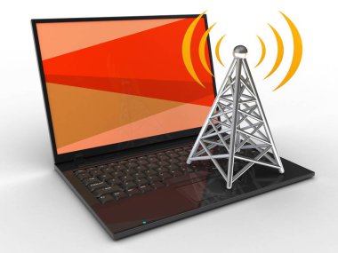  dizüstü bilgisayar arka plan üzerinde gösterimi