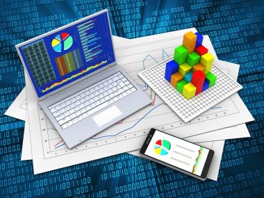 Diyagram kağıtları ve pc 