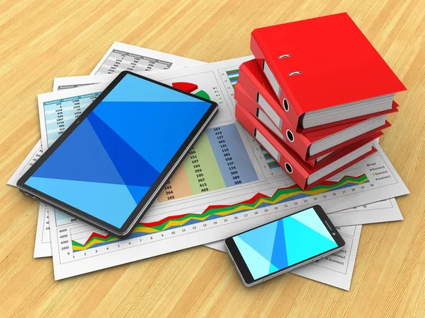  işle ilgili belgeleri ve tablet bilgisayar