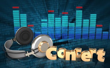 kulaklıklar üzerinde arka plan resmi