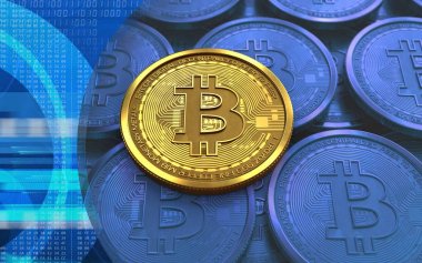  bitcoin arka plan üzerinde gösterimi