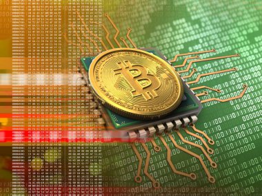  bitcoin arka plan üzerinde gösterimi