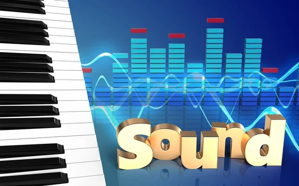 ses dalgası piyano tuşları 