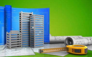 Şehir binalar inşaat