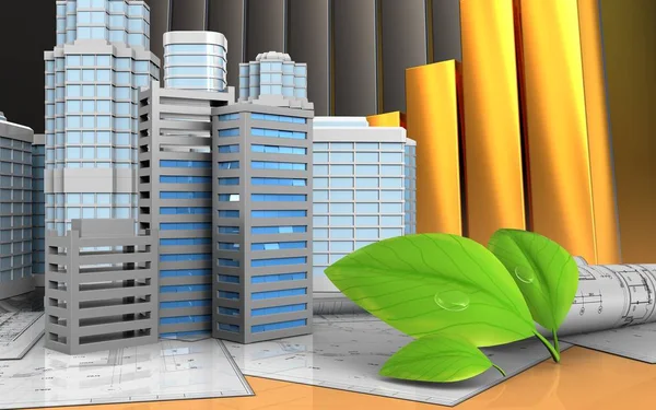 Şehir binalar inşaat