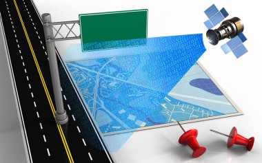 mavi harita gösterimi