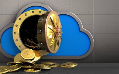 dolar paralar ile bulut 