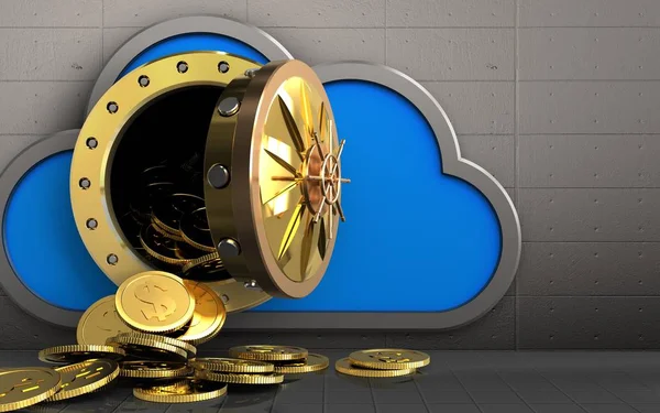 dolar paralar ile bulut 