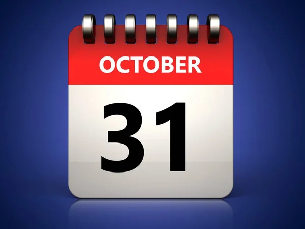 31 october calendar — Stock Photo, Image