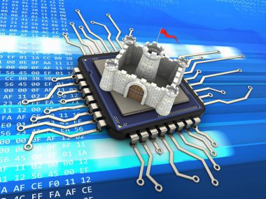 bilgisayar çipi gösteren resim