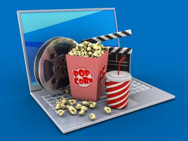  dizüstü bilgisayar arka plan üzerinde gösterimi