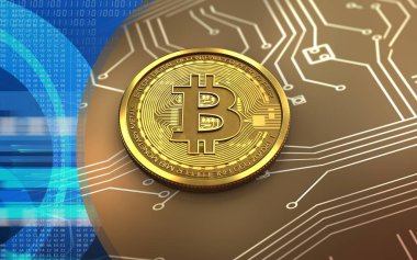 bitcoin arka plan üzerinde gösterimi
