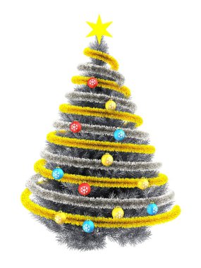 Metalik Noel ağacı