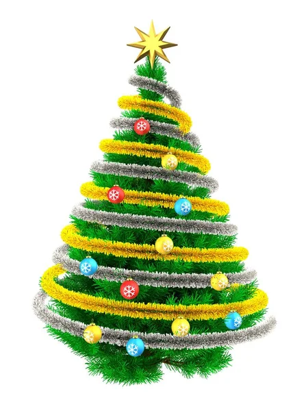 Zöld karácsonyfa — Stock Fotó