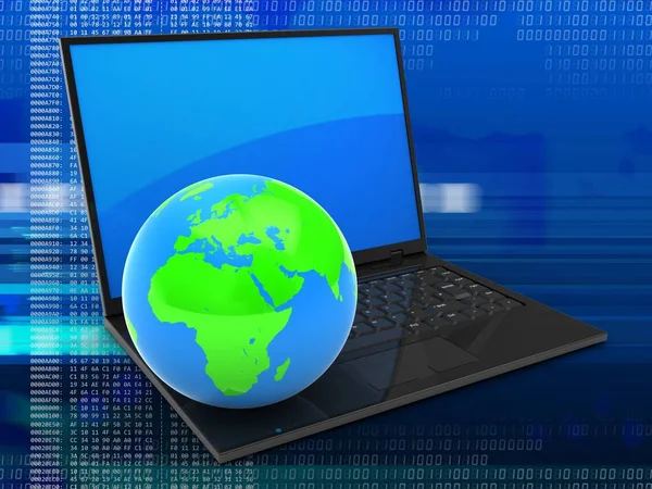  dizüstü bilgisayar arka plan üzerinde gösterimi