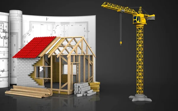 çerçeve ev çizimi