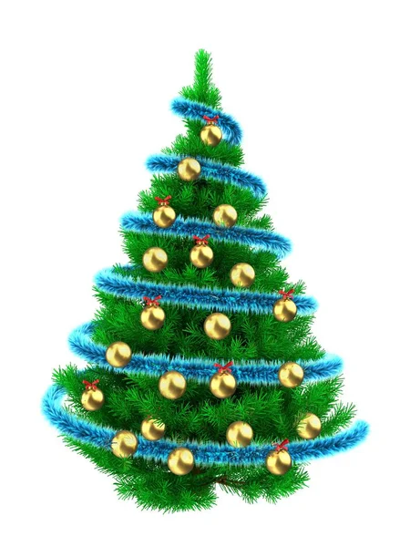 Зелене дерево Різдва — стокове фото
