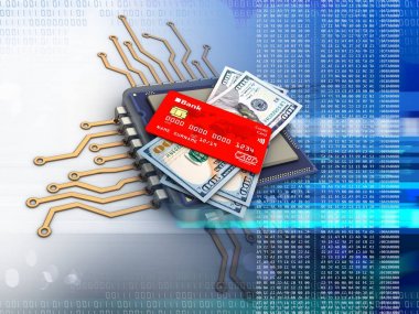 Elektronik mikroişlemci çizimi 