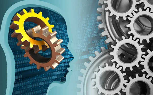 Gears'ın ikili arka plan üzerinde 