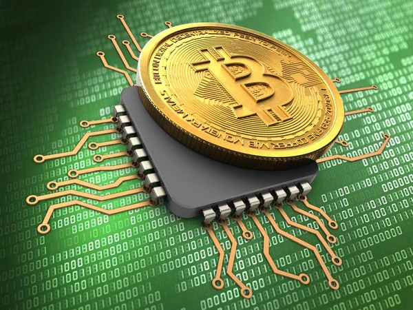 bitcoin arka plan üzerinde gösterimi