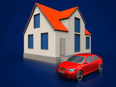  Araba ile yazlık ev çizimi 