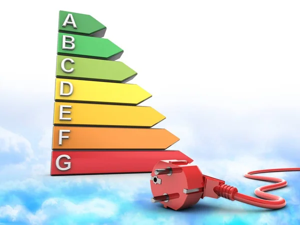 Illustratie van energie rating — Stockfoto