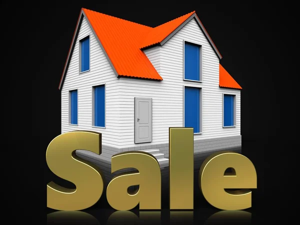 Ev satışı işareti — Stok fotoğraf