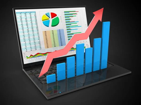 dizüstü bilgisayar arka plan üzerinde gösterimi