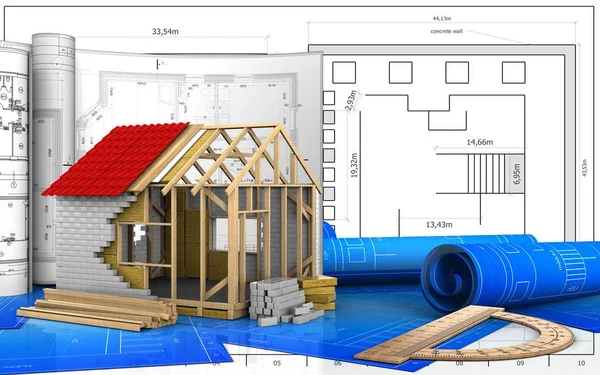 çerçeve ev çizimi