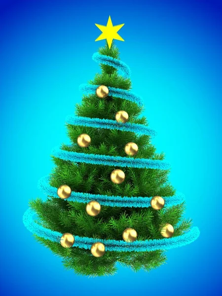 Árbol de Navidad verde — Foto de Stock